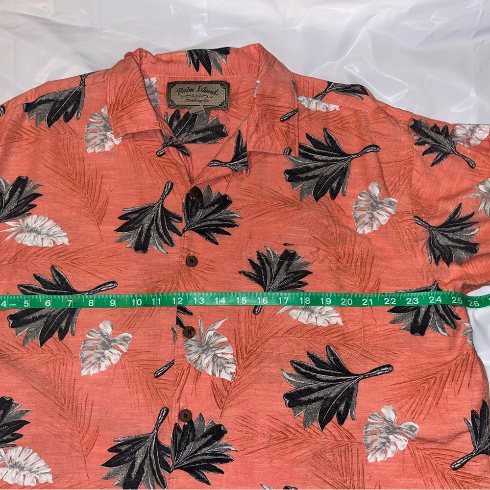 “Palm Island” Men’s Button Down Shirt, XL - Picture 9 of 13
